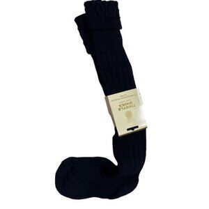 NEW Thistles Shoes Calve Length‎ Kilt Hose Socks in Navy Blue Small